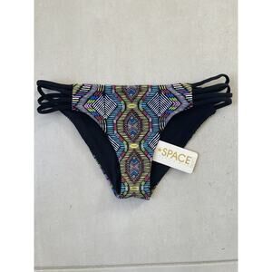 L Space by Monica Wise Swim Bikini Bottom Print Swimwear